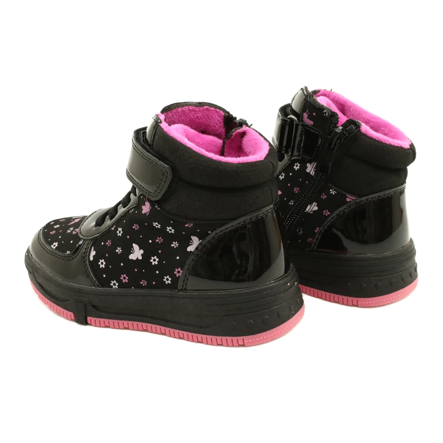 American Club American Boots Bottes Chaudes XD66 Noir Le Noir Rose 5 American Club American Boots Bottes Chaudes XD66 Noir Le Noir Rose – Image 5