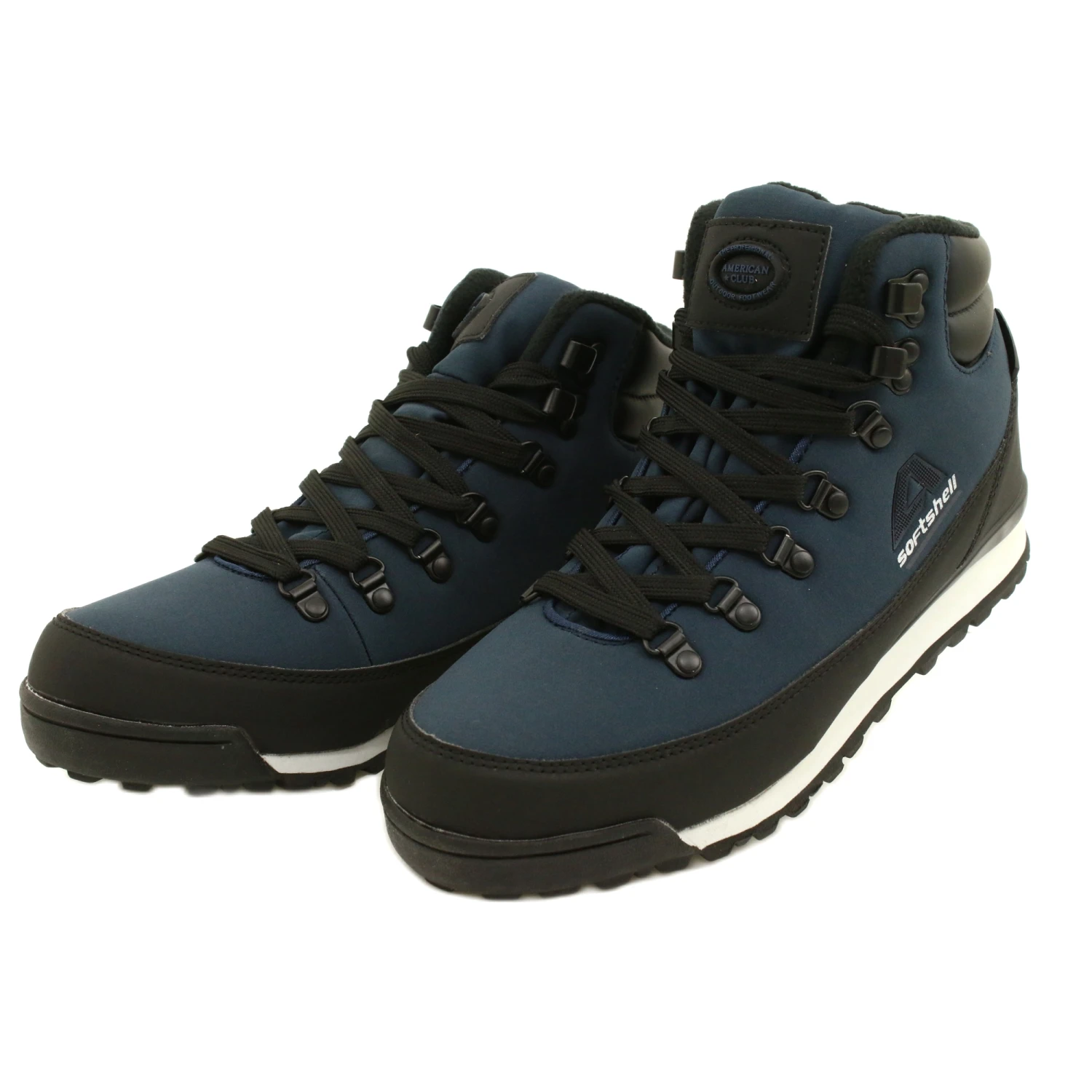 American Club Bottes D'hiver De Trekking Américaines Avec Membrane WT61.Bleu Marine Le Noir 2 American Club Bottes D'hiver De Trekking Américaines Avec Membrane WT61.Bleu Marine Le Noir – Image 2