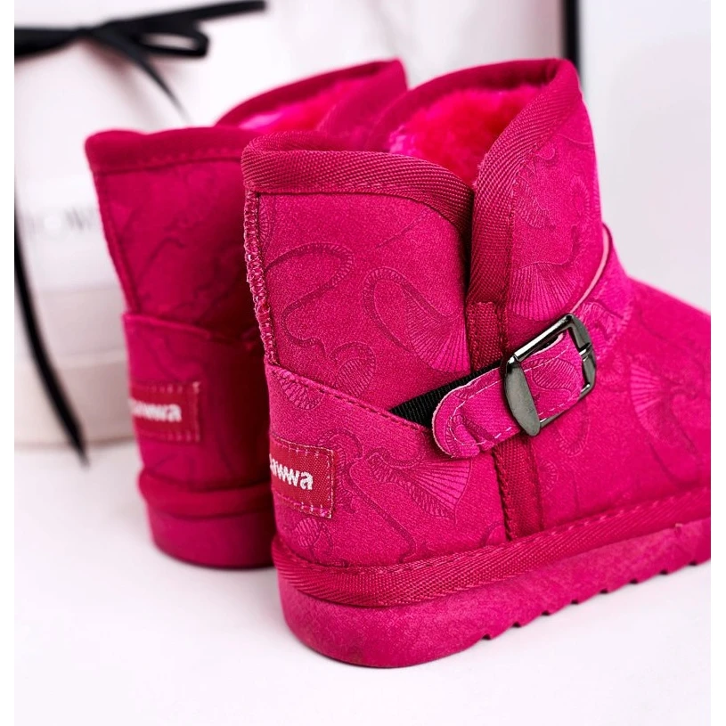 Apawwa Bottes De Neige Enfant Fourrure Fuchsia Kawai Rose 2 Apawwa Bottes De Neige Enfant Fourrure Fuchsia Kawai Rose – Image 2