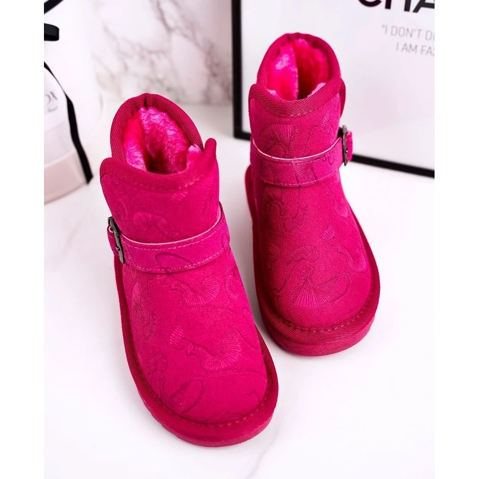 Apawwa Bottes De Neige Enfant Fourrure Fuchsia Kawai Rose 3 Apawwa Bottes De Neige Enfant Fourrure Fuchsia Kawai Rose – Image 3