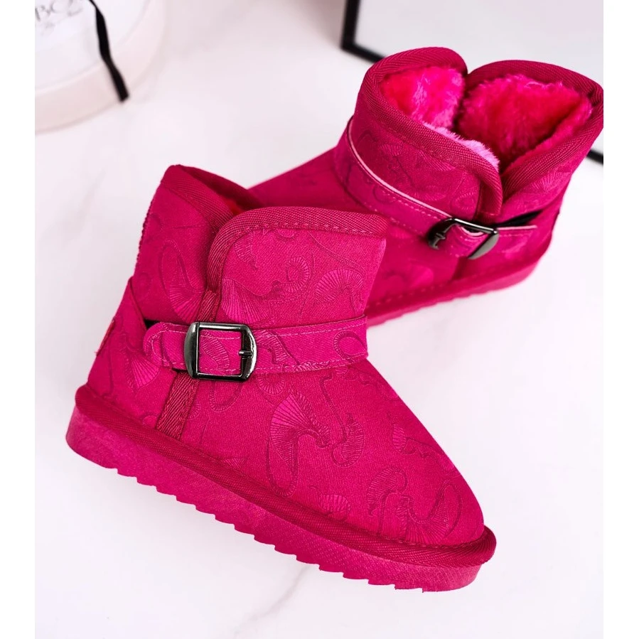 Apawwa Bottes De Neige Enfant Fourrure Fuchsia Kawai Rose 4 Apawwa Bottes De Neige Enfant Fourrure Fuchsia Kawai Rose – Image 4
