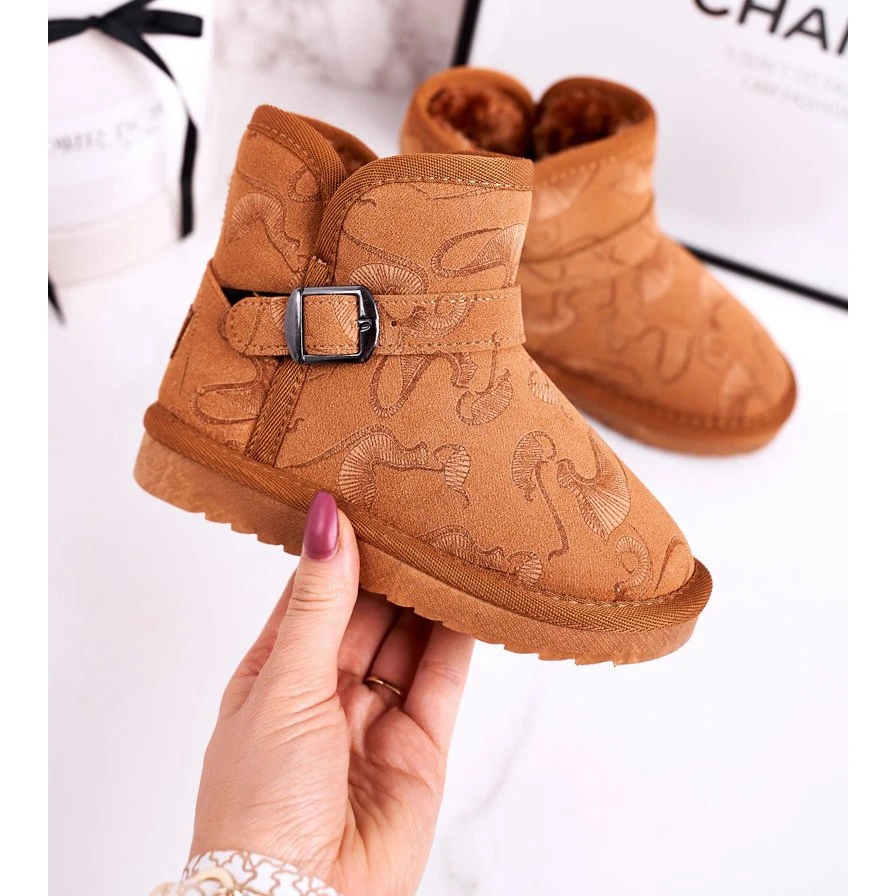Apawwa Bottes De Neige Enfant Fourrure Marron Kawai Brun 1 Apawwa Bottes De Neige Enfant Fourrure Marron Kawai Brun