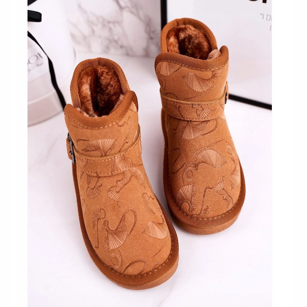 Apawwa Bottes De Neige Enfant Fourrure Marron Kawai Brun 4 Apawwa Bottes De Neige Enfant Fourrure Marron Kawai Brun – Image 4