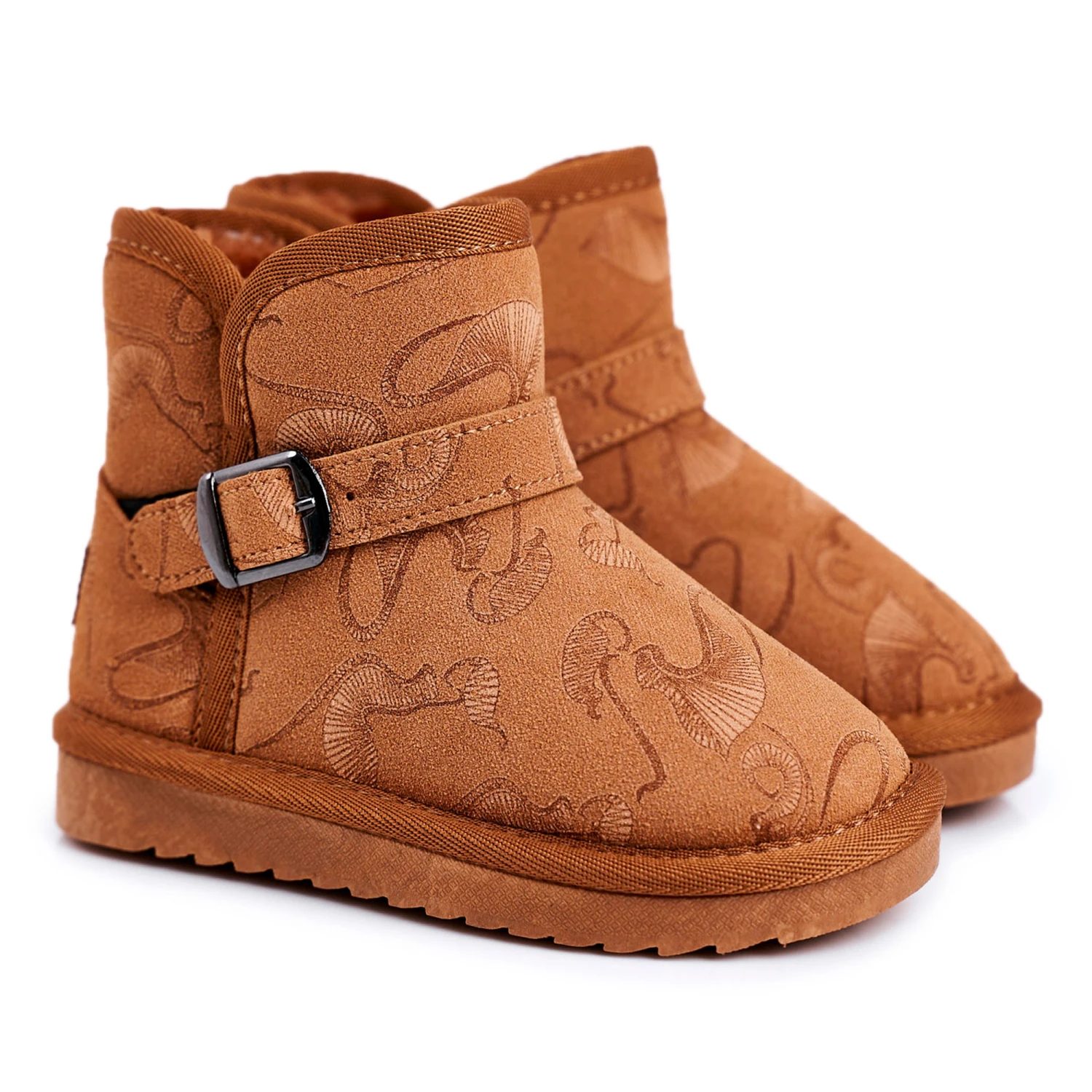 Apawwa Bottes De Neige Enfant Fourrure Marron Kawai Brun 5 Apawwa Bottes De Neige Enfant Fourrure Marron Kawai Brun – Image 5