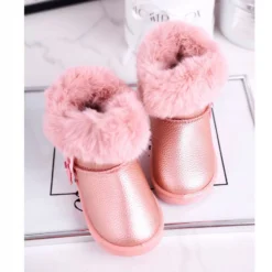 Apawwa Bottes De Neige Pour Enfants Marella Rose Chaud Avec Fourrure -Lumière Écarlate Bottes apawwa bottes de neige pour enfants marella rose chaud avec fourrure 3 2000x2000 1