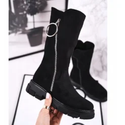 Apawwa Bottes Hautes Enfant Suede Warmed Noir Norabel Le Noir ['le Noir'] -Lumière Écarlate Bottes apawwa bottes hautes enfant suede warmed noir norabel le noir le noir 3 2000x2000 1