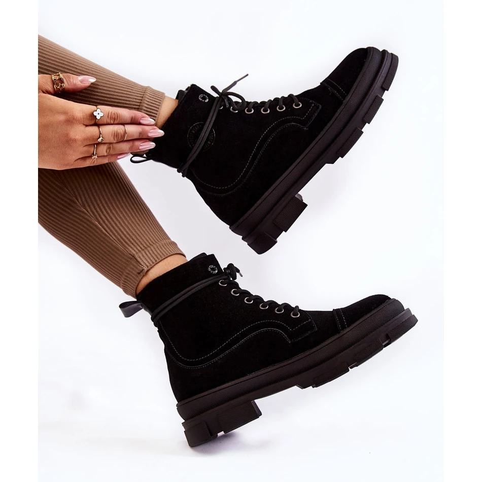 BIG STAR SHOES Bottes Chaudes En Daim Big Star KK274525 Noir Le Noir 4 BIG STAR SHOES Bottes Chaudes En Daim Big Star KK274525 Noir Le Noir – Image 4