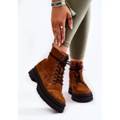 BIG STAR SHOES Bottes Chaudes En Daim Marron Big Star KK274524 Brun