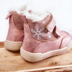 BIG STAR SHOES Bottes Chaudes Enfant Avec Velcro Big Star KK374188 Rose -Lumière Écarlate Bottes big star shoes bottes chaudes enfant avec velcro big star kk374188 rose 3 2000x2000 1