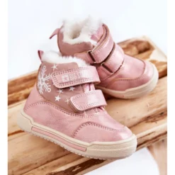 BIG STAR SHOES Bottes Chaudes Enfant Avec Velcro Big Star KK374188 Rose -Lumière Écarlate Bottes big star shoes bottes chaudes enfant avec velcro big star kk374188 rose 4 2000x2000 1
