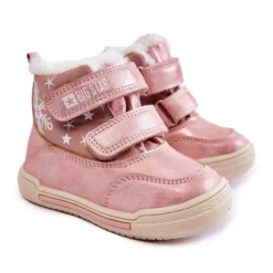 BIG STAR SHOES Bottes Chaudes Enfant Avec Velcro Big Star KK374188 Rose -Lumière Écarlate Bottes big star shoes bottes chaudes enfant avec velcro big star kk374188 rose 6 2000x2000 1