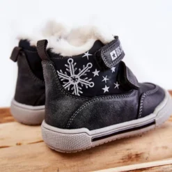 BIG STAR SHOES Bottes Chaudes Enfant Avec Velcro Big Star KK374191 Noir Le Noir -Lumière Écarlate Bottes big star shoes bottes chaudes enfant avec velcro big star kk374191 noir le noir 4 2000x2000 1