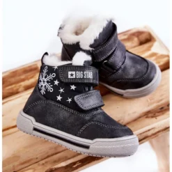 BIG STAR SHOES Bottes Chaudes Enfant Avec Velcro Big Star KK374191 Noir Le Noir -Lumière Écarlate Bottes big star shoes bottes chaudes enfant avec velcro big star kk374191 noir le noir 6 2000x2000 1