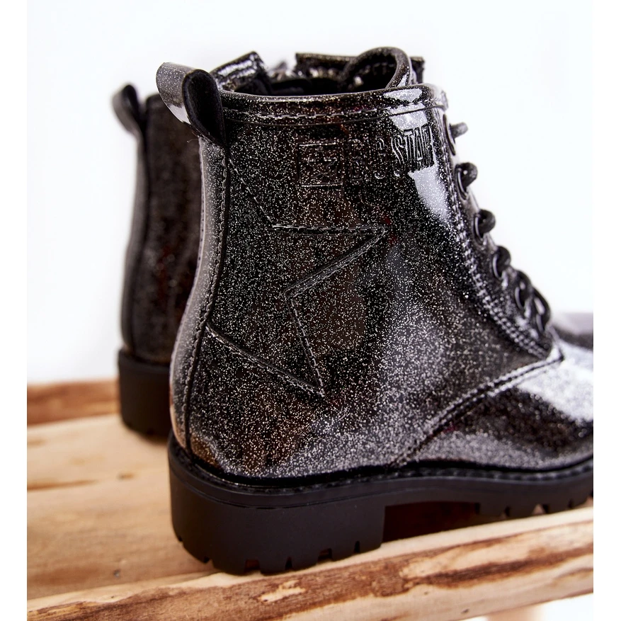 BIG STAR SHOES Bottes Chaudes Laquées Enfant Big Star II374047 Noir-Argent Le Noir 5 BIG STAR SHOES Bottes Chaudes Laquées Enfant Big Star II374047 Noir-Argent Le Noir – Image 5