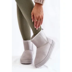 BIG STAR SHOES Bottes De Neige à Enfiler Pour Femmes Big Star KK274613 Gris