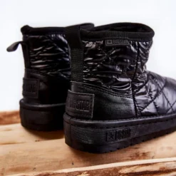 BIG STAR SHOES Bottes De Neige Chaudes Noires Pour Enfants Big Star KK374242 Le Noir -Lumière Écarlate Bottes big star shoes bottes de neige chaudes noires pour enfants big star kk374242 le noir 4 2000x2000 1