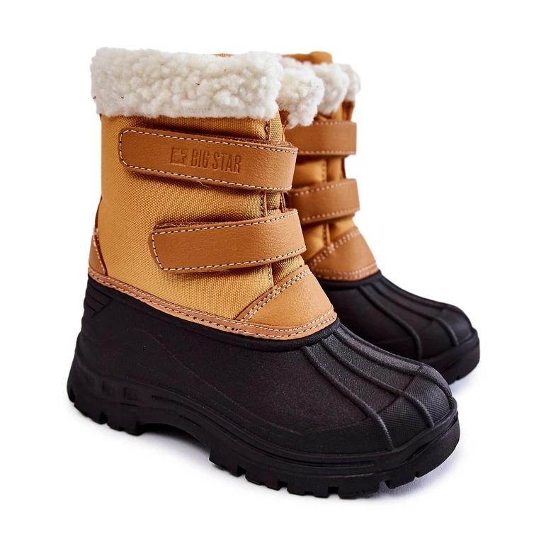 BIG STAR SHOES Bottes De Neige Enfant Sur Velcro Big Star KK374237 Camel Le Noir Orange 1 BIG STAR SHOES Bottes De Neige Enfant Sur Velcro Big Star KK374237 Camel Le Noir Orange