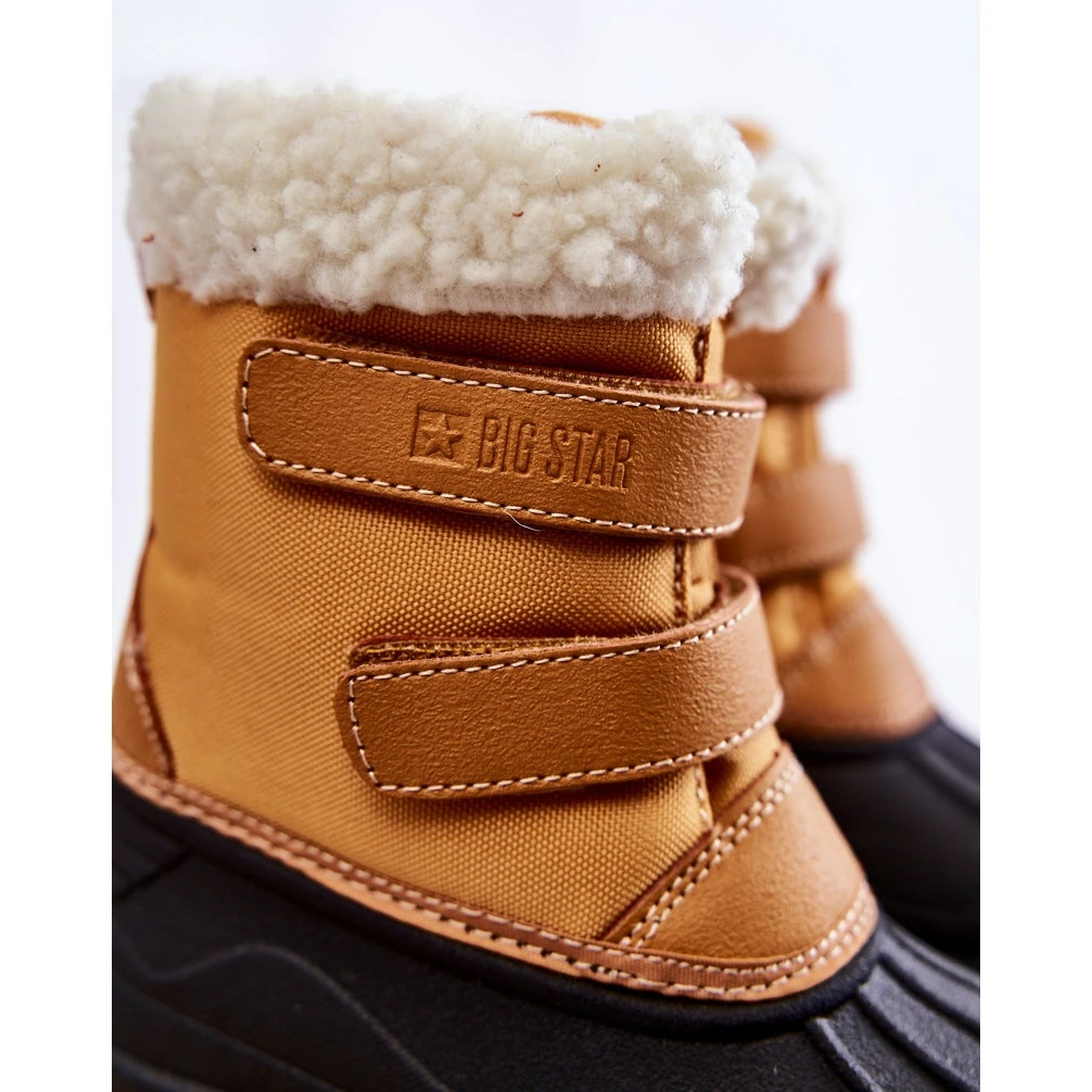 BIG STAR SHOES Bottes De Neige Enfant Sur Velcro Big Star KK374237 Camel Le Noir Orange 4 BIG STAR SHOES Bottes De Neige Enfant Sur Velcro Big Star KK374237 Camel Le Noir Orange – Image 4