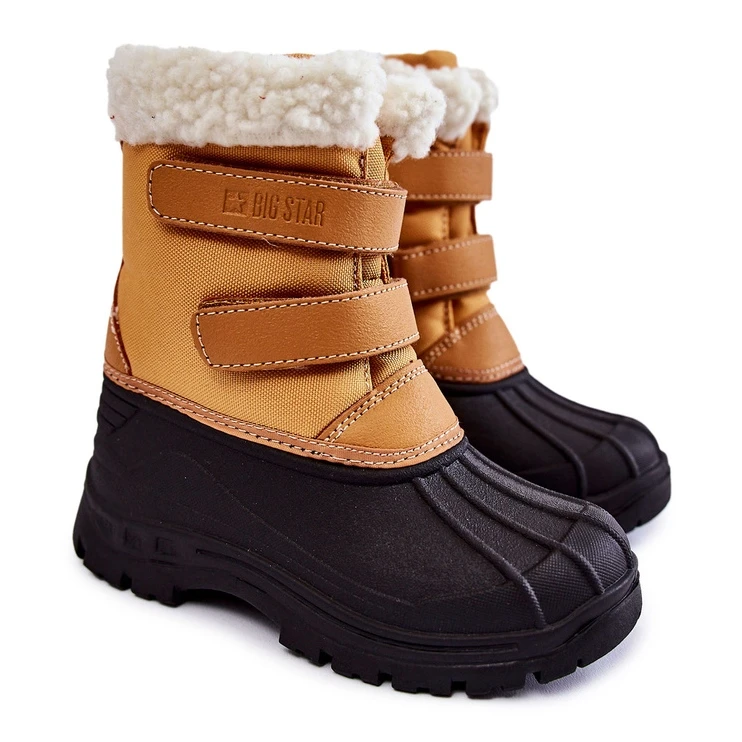 BIG STAR SHOES Bottes De Neige Enfant Sur Velcro Big Star KK374237 Camel Le Noir Orange 5 BIG STAR SHOES Bottes De Neige Enfant Sur Velcro Big Star KK374237 Camel Le Noir Orange – Image 5