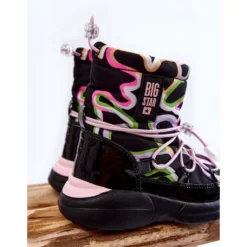 BIG STAR SHOES Bottes De Neige Enfant W Print Big Star KK374099 Noir-Rose Le Noir -Lumière Écarlate Bottes big star shoes bottes de neige enfant w print big star kk374099 noir rose le noir 4 2000x2000 1