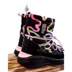 BIG STAR SHOES Bottes De Neige Enfant W Print Big Star KK374099 Noir-Rose Le Noir Multicolore -Lumière Écarlate Bottes big star shoes bottes de neige enfant w print big star kk374099 noir rose le noir multicolore 3 2000x2000 1