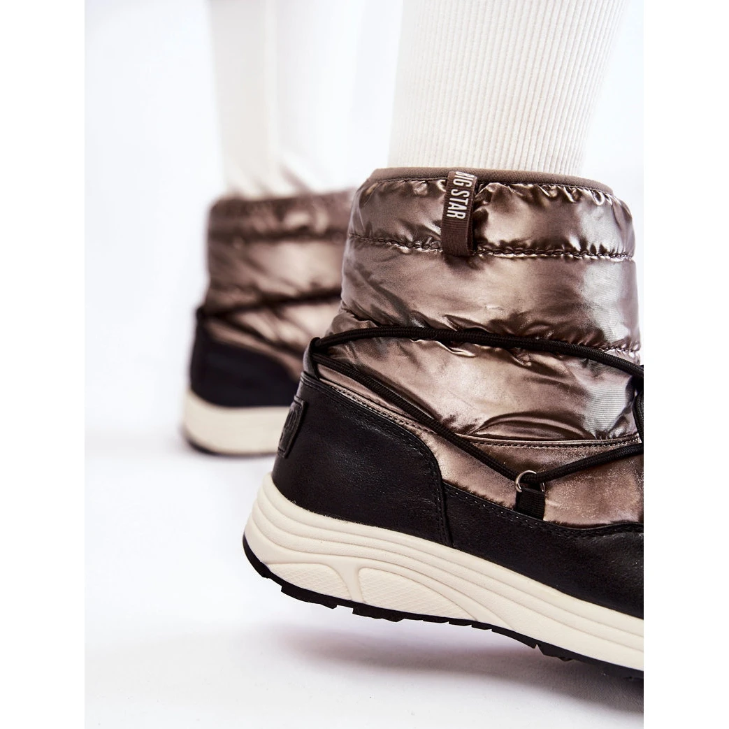 BIG STAR SHOES Bottes De Neige Femme Memory Foam Big Star KK274275 Argent-Noir Le Noir Multicolore 2 BIG STAR SHOES Bottes De Neige Femme Memory Foam Big Star KK274275 Argent-Noir Le Noir Multicolore – Image 2