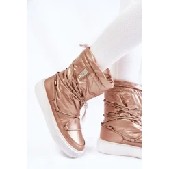 BIG STAR SHOES Bottes De Neige Isolées Femme Big Star KK274194 Beige-Or D'or -Lumière Écarlate Bottes big star shoes bottes de neige isolees femme big star kk274194 beige or dor 5 2000x2000 1