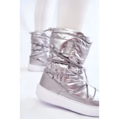 BIG STAR SHOES Bottes De Neige Isolées Pour Femmes Big Star KK274195 Argent -Lumière Écarlate Bottes big star shoes bottes de neige isolees pour femmes big star kk274195 argent 4 2000x2000 1