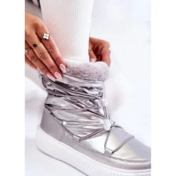 BIG STAR SHOES Bottes De Neige Isolées Pour Femmes Big Star KK274195 Argent -Lumière Écarlate Bottes big star shoes bottes de neige isolees pour femmes big star kk274195 argent 7 2000x2000 1