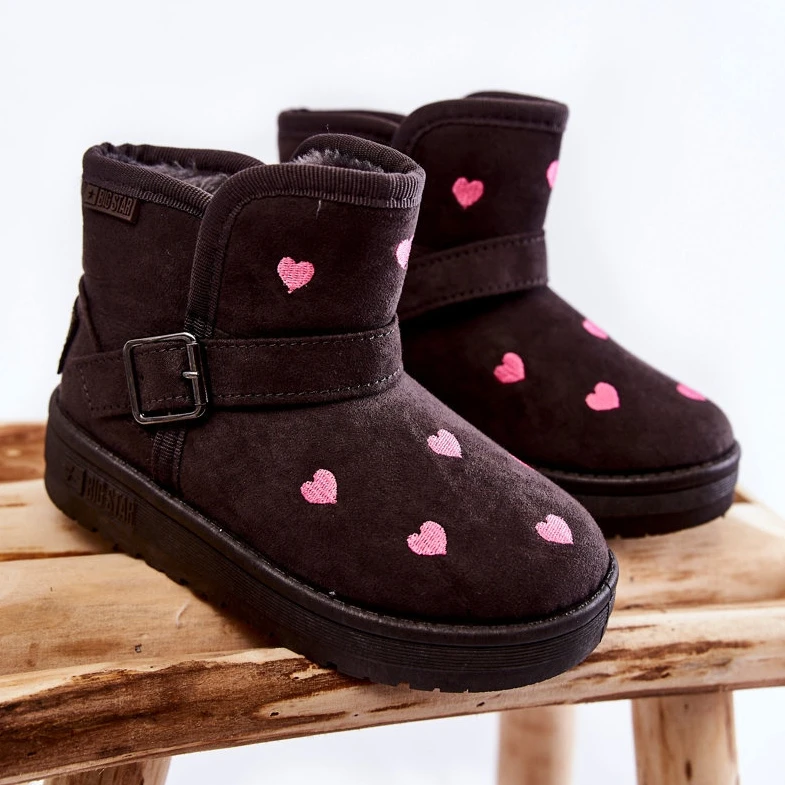 BIG STAR SHOES Bottes De Neige Pour Enfants Big Star KK374244 Gris Rose 1 BIG STAR SHOES Bottes De Neige Pour Enfants Big Star KK374244 Gris Rose