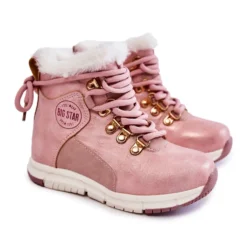 BIG STAR SHOES Bottes Isolées Pour Enfants Avec Une Fermeture éclair Big Star KK374177 Rose