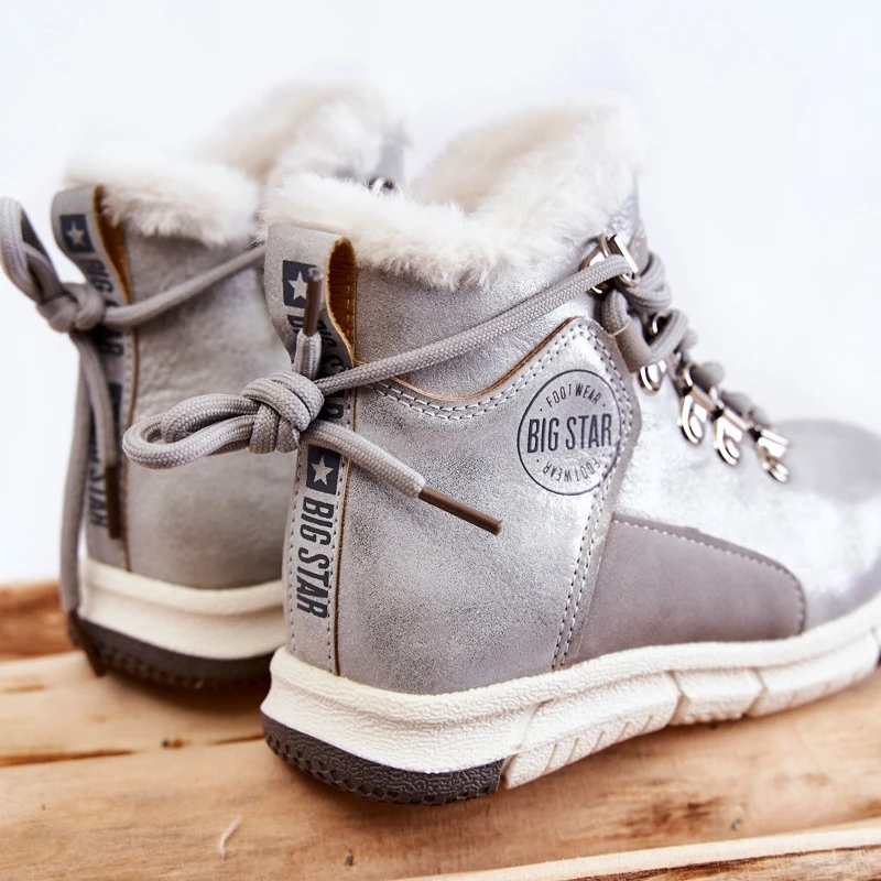 BIG STAR SHOES Bottes Isolées Pour Enfants Avec Une Fermeture éclair Big Star KK374178 Argent 3 BIG STAR SHOES Bottes Isolées Pour Enfants Avec Une Fermeture éclair Big Star KK374178 Argent – Image 3