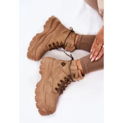 BIG STAR SHOES Bottes Pour Femmes En Mousse à Mémoire De Forme Big Star KK274366 Beige Brun -Lumière Écarlate Bottes big star shoes bottes pour femmes en mousse a memoire de forme big star kk274366 beige brun 10 2000x2000 1