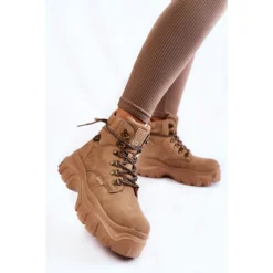 BIG STAR SHOES Bottes Pour Femmes En Mousse à Mémoire De Forme Big Star KK274366 Beige Brun -Lumière Écarlate Bottes big star shoes bottes pour femmes en mousse a memoire de forme big star kk274366 beige brun 4 2000x2000 1