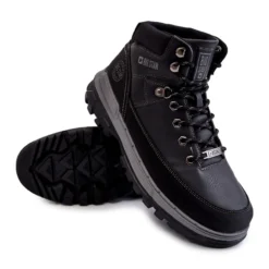 BIG STAR SHOES Bottes Pour Hommes En Mousse à Mémoire De Forme Big Star KK174120 Noir Le Noir -Lumière Écarlate Bottes big star shoes bottes pour hommes en mousse a memoire de forme big star kk174120 noir le noir 7 2000x2000 1