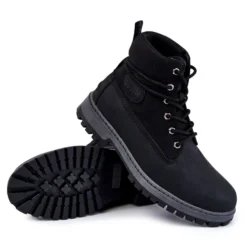 BIG STAR SHOES Bottes Pour Hommes En Mousse à Mémoire De Forme Big Star KK174206 Noir Le Noir -Lumière Écarlate Bottes big star shoes bottes pour hommes en mousse a memoire de forme big star kk174206 noir le noir 6 2000x2000 1