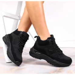 Black Big Star KK274356 Bottes Plateforme Noires Pour Femmes De Sport Le Noir -Lumière Écarlate Bottes black big star kk274356 bottes plateforme noires pour femmes de sport le noir 4 2000x2000 1