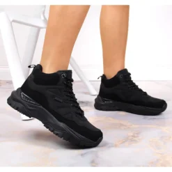 Black Big Star KK274356 Bottes Plateforme Noires Pour Femmes De Sport Le Noir -Lumière Écarlate Bottes black big star kk274356 bottes plateforme noires pour femmes de sport le noir 6 2000x2000 1