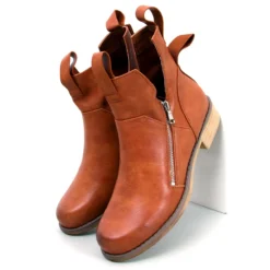 BM Bottes à Coupe Printanière De Franco Camel Brun -Lumière Écarlate Bottes bm bottes a coupe printaniere de franco camel brun 3 2000x2000 1