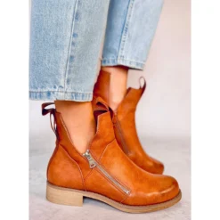 BM Bottes à Coupe Printanière De Franco Camel Brun -Lumière Écarlate Bottes bm bottes a coupe printaniere de franco camel brun 4 2000x2000 1