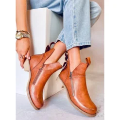 BM Bottes à Coupe Printanière De Franco Camel Brun -Lumière Écarlate Bottes bm bottes a coupe printaniere de franco camel brun 5 2000x2000 1