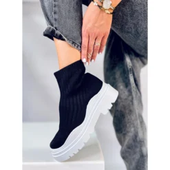 BM Bottes à Tige Souple Withers NOIR/BLANC Le Noir