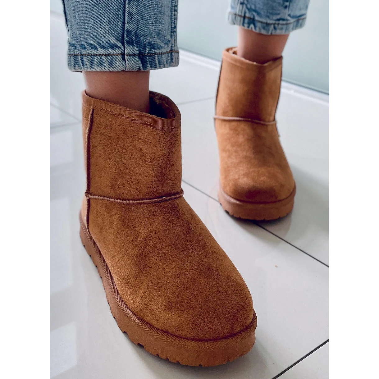 BM Bottes De Neige Emusy Lilian Camel Brun 3 BM Bottes De Neige Emusy Lilian Camel Brun – Image 3