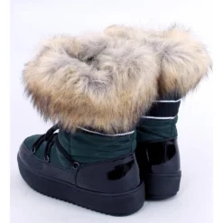 BM Bottes De Neige Femme Amerie Vert -Lumière Écarlate Bottes bm bottes de neige femme amerie vert 3 2000x2000 1