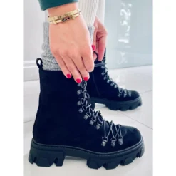 BM Bottes De Travail à Lacets Conor Black Le Noir