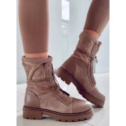 BM Bottes De Travail Femme Cyrus Kaki Beige -Lumière Écarlate Bottes bm bottes de travail femme cyrus kaki beige 3 2000x2000 1