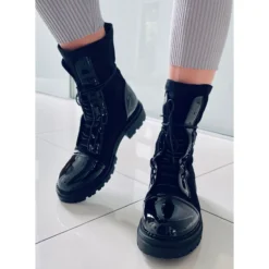 BM Bottes De Travail Pour Femme Cyrus Black Le Noir -Lumière Écarlate Bottes bm bottes de travail pour femme cyrus black le noir 4 2000x2000 1
