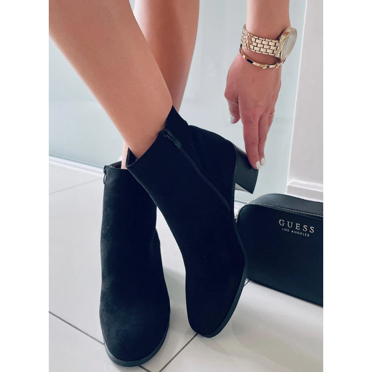 BM Bottes En Daim Classiques Natina Noir Le Noir 1 BM Bottes En Daim Classiques Natina Noir Le Noir