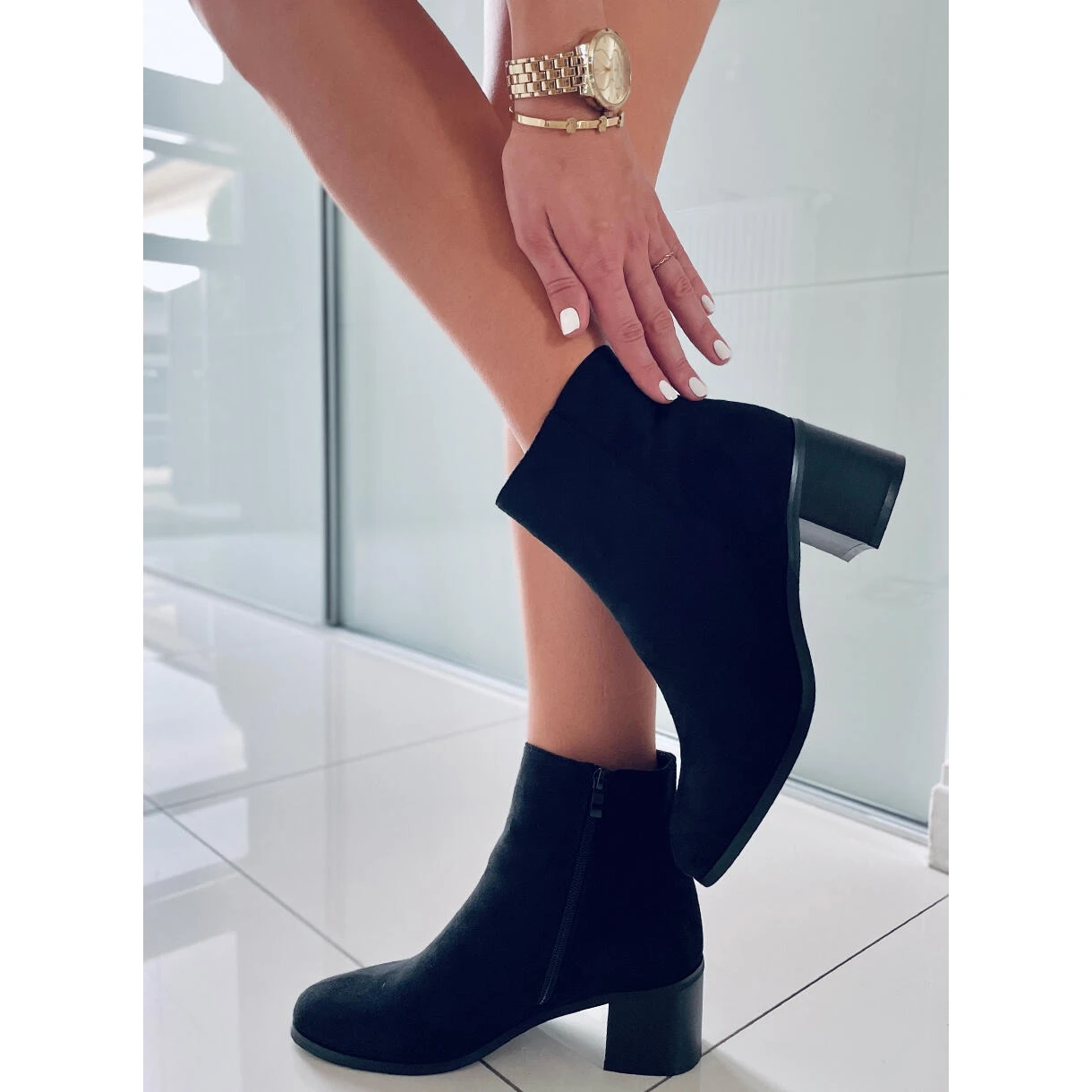 BM Bottes En Daim Classiques Natina Noir Le Noir 5 BM Bottes En Daim Classiques Natina Noir Le Noir – Image 5