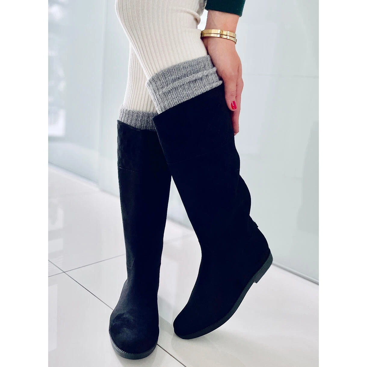 BM Bottes Femme Rain Black Le Noir 4 BM Bottes Femme Rain Black Le Noir – Image 4